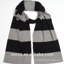 15STC2128 stripe cotton cashmere scarf